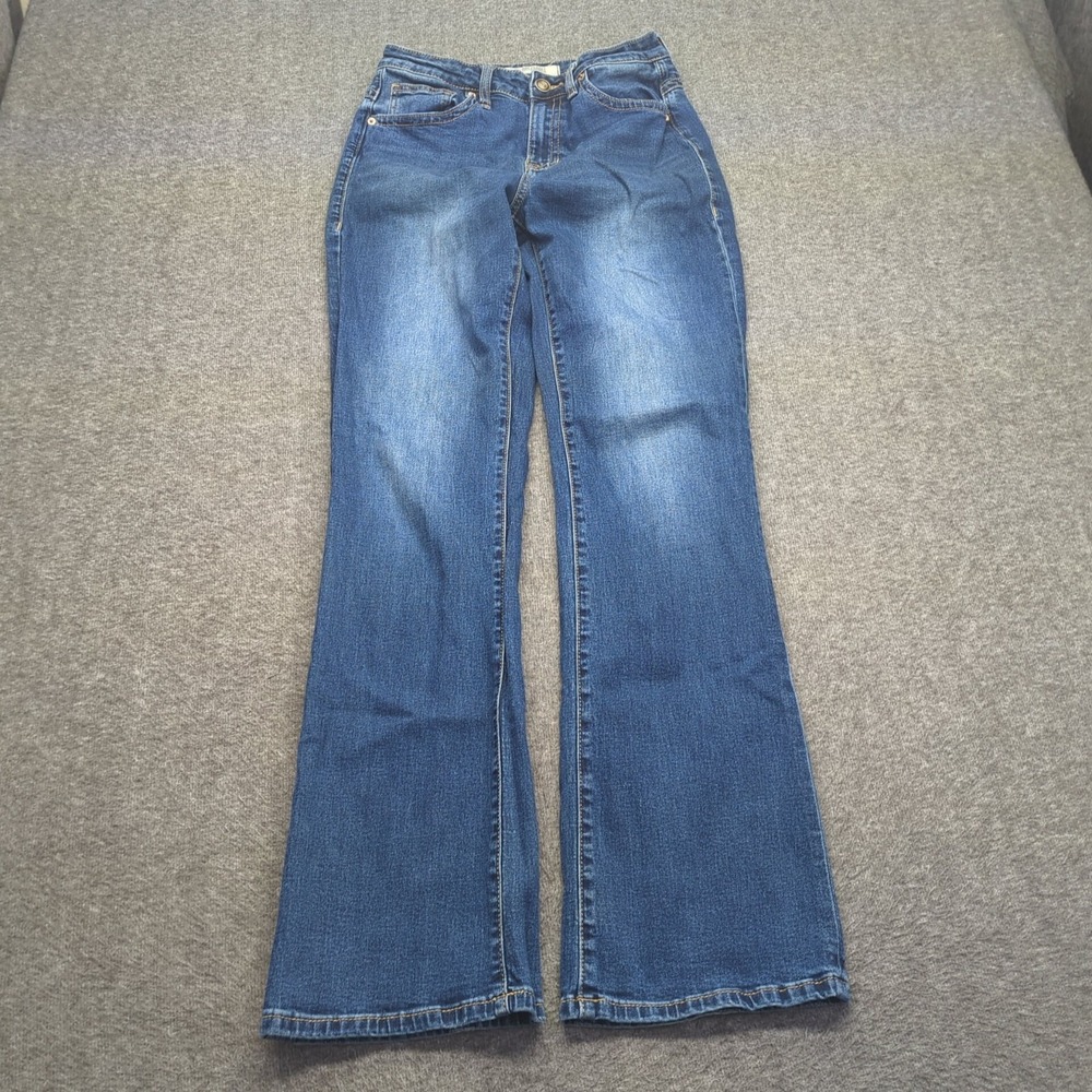 Rock Roll Denim Jeans Womens 29 Blue High Rise Boot Cut Western Cowgirl